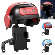 Mobile phone holder helmet