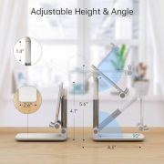 Folding desktop phone stand