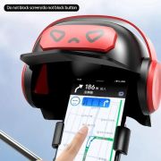 Mobile phone holder helmet