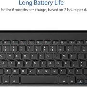 Universal stainless steel wireless keyboard