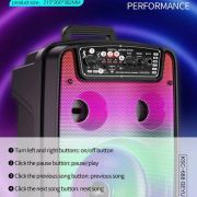 Flame light wireless speaker 10w