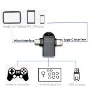 Audio splitter adapter 2in1